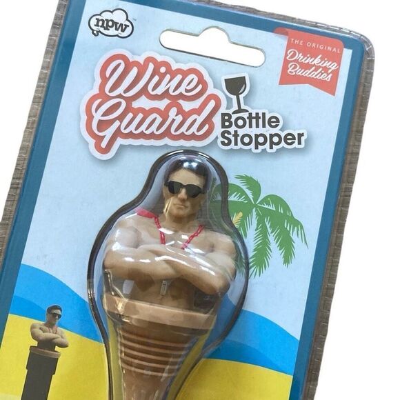 NWT Wine Guard Bottle Stopper Lifeguard Beach Theme Gift Item Stocking Stuffer - Picture 4 of 4